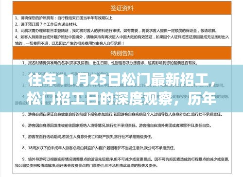 松门招工日深度观察，历年趋势与个人观点探析，最新招工动态揭秘