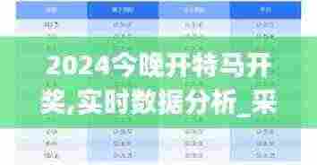 2024今晚开特马开奖,实时数据分析_采购版ZFQ7.89