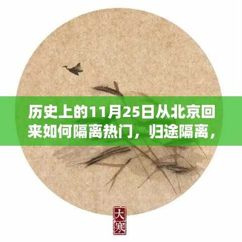 历史上的11月25日，北京归来者的隔离记忆与归途隔离之路探索