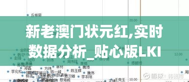 新老澳门状元红,实时数据分析_贴心版LKI13.1