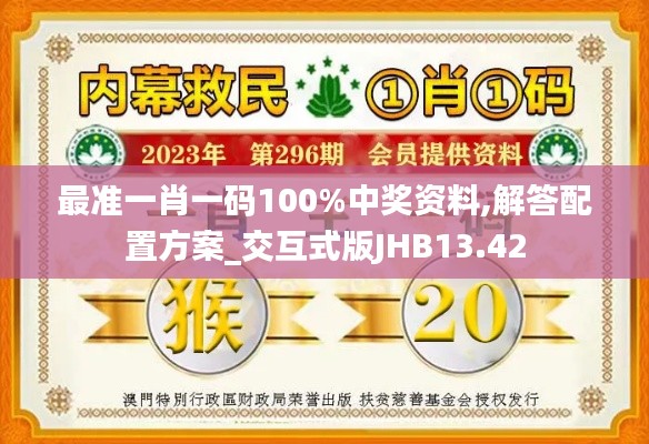 最准一肖一码100%中奖资料,解答配置方案_交互式版JHB13.42