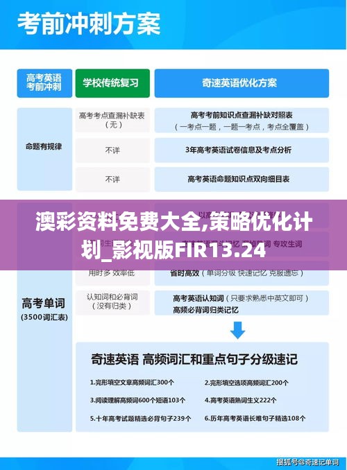 澳彩资料免费大全,策略优化计划_影视版FIR13.24