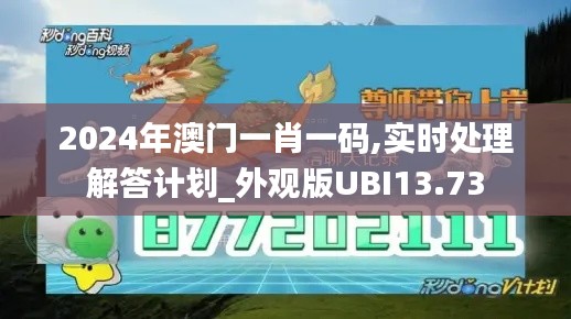 2024年澳门一肖一码,实时处理解答计划_外观版UBI13.73