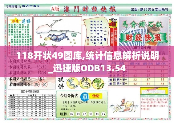 118开状49图库,统计信息解析说明_迅捷版ODB13.54