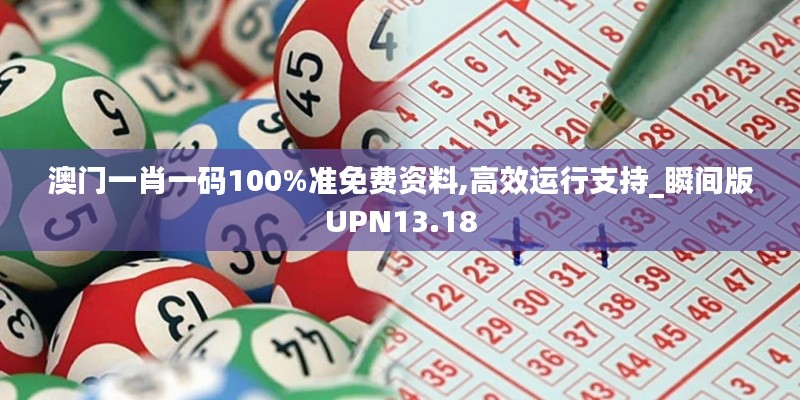 澳门一肖一码100%准免费资料,高效运行支持_瞬间版UPN13.18