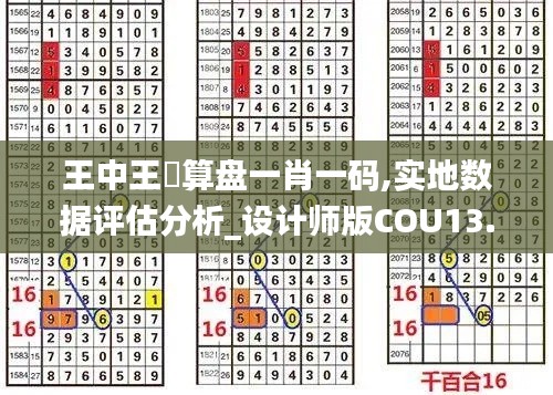 王中王鉄算盘一肖一码,实地数据评估分析_设计师版COU13.32