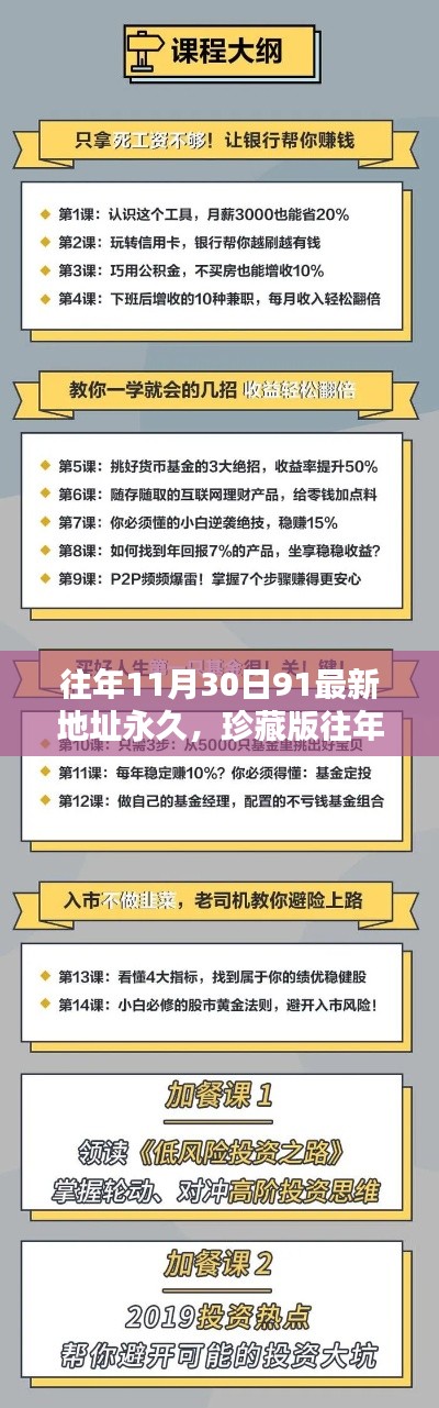 珍藏版指南，探索往年11月30日91最新永久地址，不容错过！