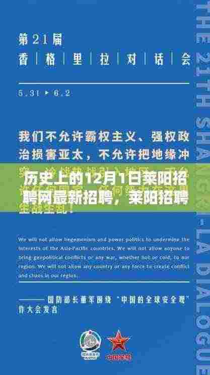 莱阳招聘网革新之作,最新招聘科技产品引领未来招聘新纪元,12月1日历史回顾与展望