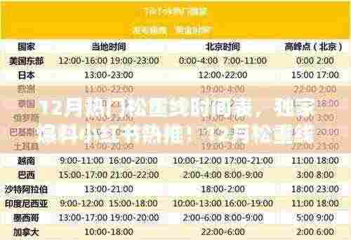 独家爆料!小红书热推12月松重线时间表,出行必备攻略!