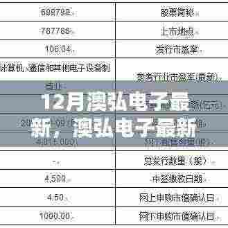 澳弘电子最新动态深度解析与观点碰撞,十二月最新进展揭秘