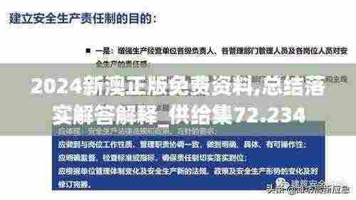 2024新澳正版免费资料,总结落实解答解释_供给集72.234