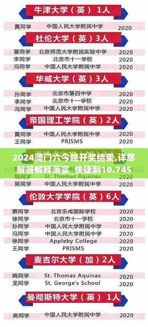 2024澳门六今晚开奖结果,详尽解答解释落实_快捷制10.745