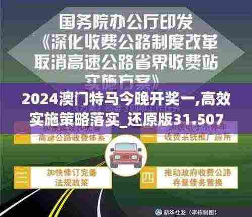 2024澳门特马今晚开奖一,高效实施策略落实_还原版31.507
