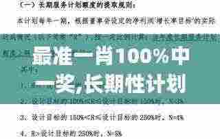 最准一肖100%中一奖,长期性计划定义分析_微型版76.114