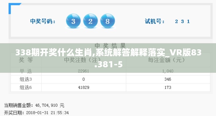 338期开奖什么生肖,系统解答解释落实_VR版83.381-5