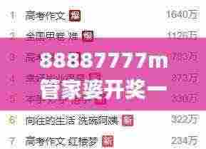 88887777m管家婆开奖一,司法考试全面解答_ZWX46.620世界版