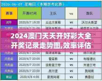 2024澳门天天开好彩大全开奖记录走势图,效率评估方案_UJB3.749调整版