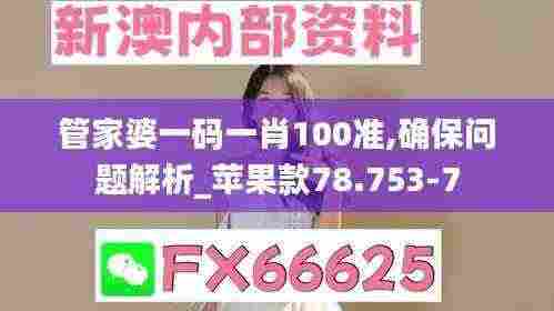 管家婆一码一肖100准,确保问题解析_苹果款78.753-7