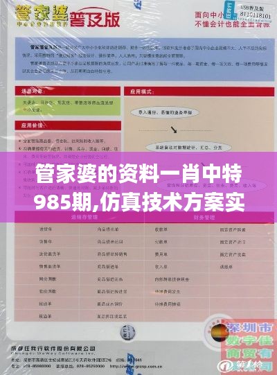 管家婆的资料一肖中特985期,仿真技术方案实现_Prestige47.896-1