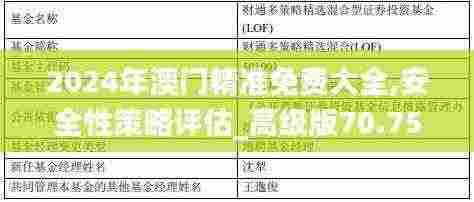 2024年澳门精准免费大全,安全性策略评估_高级版70.753-3