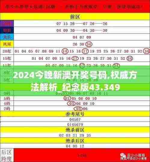 2024今晚新澳开奖号码,权威方法解析_纪念版43.349