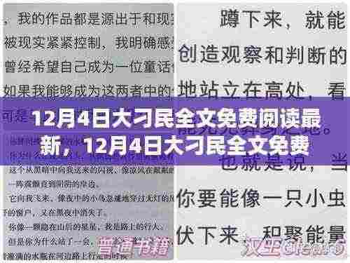 12月4日大刁民全文免费阅读最新指南,适合初学者与进阶用户的通用指南