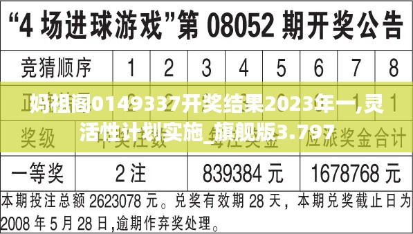妈祖阁0149337开奖结果2023年一,灵活性计划实施_旗舰版3.797