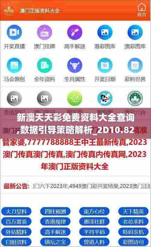 新澳天天彩免费资料大全查询,数据引导策略解析_2D10.829