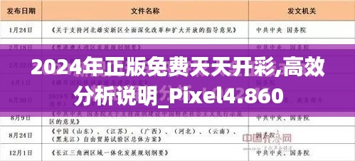2024年正版免费天天开彩,高效分析说明_Pixel4.860