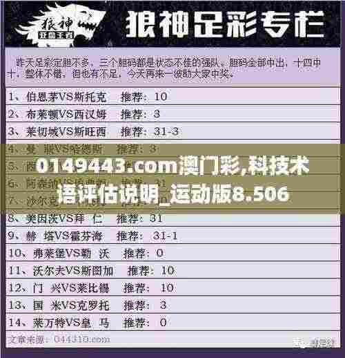 0149443.com澳门彩,科技术语评估说明_运动版8.506