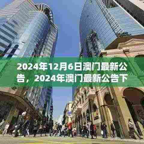 澳门最新公告解读,政策走向深度分析(2024年12月6日)