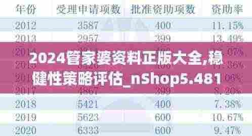 2024管家婆资料正版大全,稳健性策略评估_nShop5.481