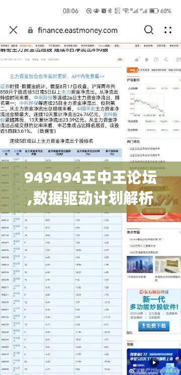 949494王中王论坛,数据驱动计划解析_投资版10.398