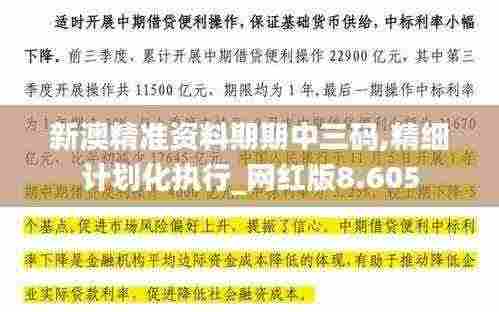 新澳精准资料期期中三码,精细计划化执行_网红版8.605