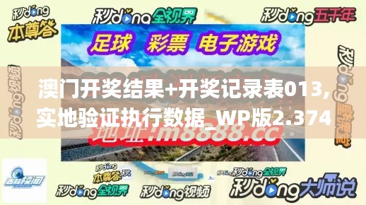 澳门开奖结果+开奖记录表013,实地验证执行数据_WP版2.374