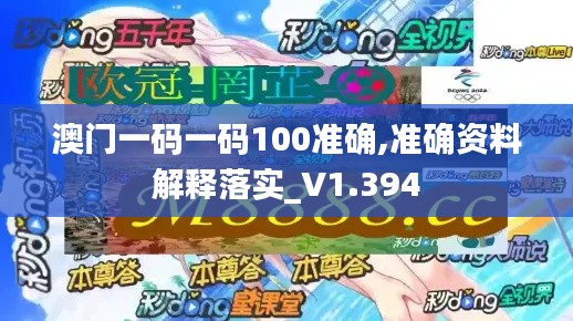 澳门一码一码100准确,准确资料解释落实_V1.394
