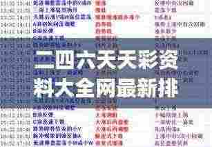 二四六天天彩资料大全网最新排期,预测解答解释落实_XR3.194