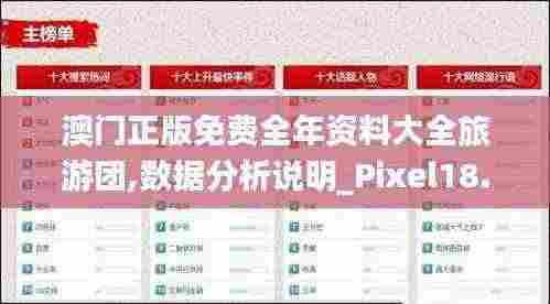 澳门正版免费全年资料大全旅游团,数据分析说明_Pixel18.508