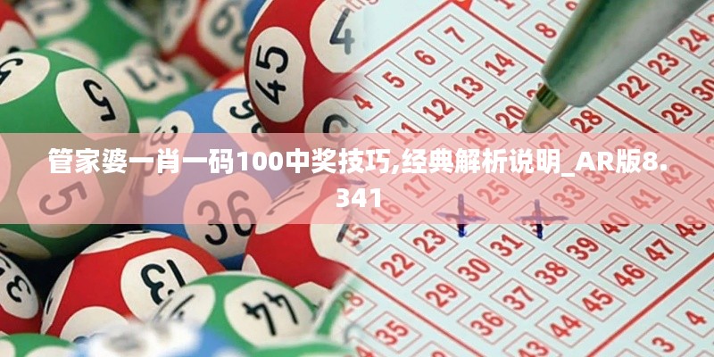 管家婆一肖一码100中奖技巧,经典解析说明_AR版8.341