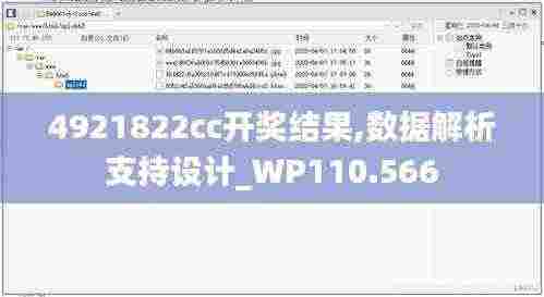 4921822cc开奖结果,数据解析支持设计_WP110.566