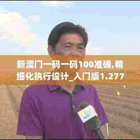 新澳门一码一码100准确,精细化执行设计_入门版1.277