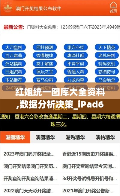 红姐统一图库大全资料,数据分析决策_iPad6.766