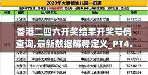 香港二四六开奖结果开奖号码查询,最新数据解释定义_PT4.248