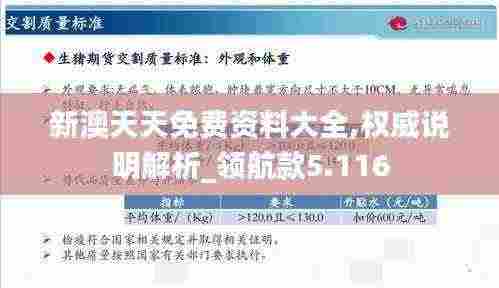 新澳天天免费资料大全,权威说明解析_领航款5.116