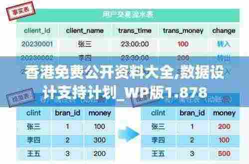 香港免费公开资料大全,数据设计支持计划_WP版1.878