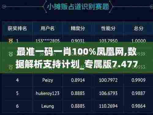 最准一码一肖100%凤凰网,数据解析支持计划_专属版7.477