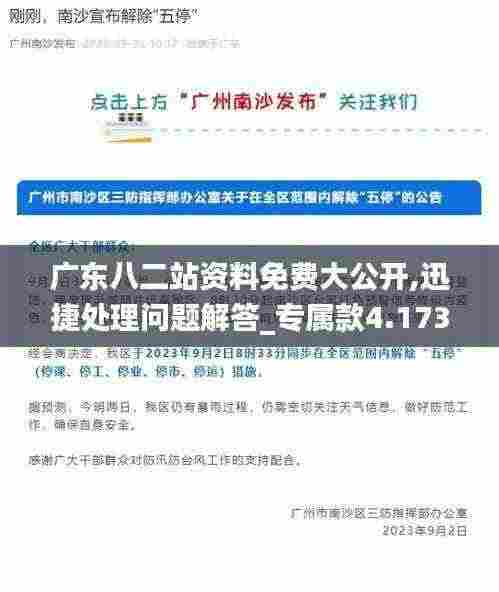 广东八二站资料免费大公开,迅捷处理问题解答_专属款4.173