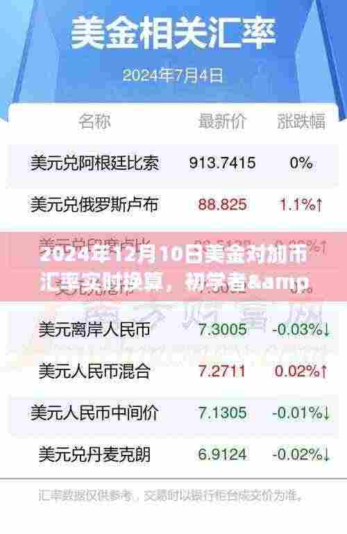 2024年美金对加币汇率实时换算全攻略,适用于初学者与进阶用户
