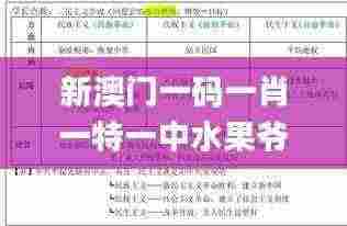 新澳门一码一肖一特一中水果爷爷,迅速执行设计计划_T1.212