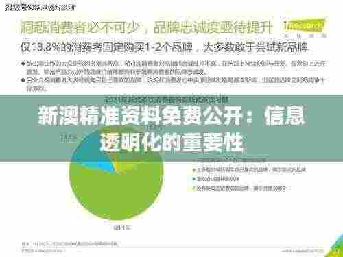新澳精准资料免费公开：信息透明化的重要性